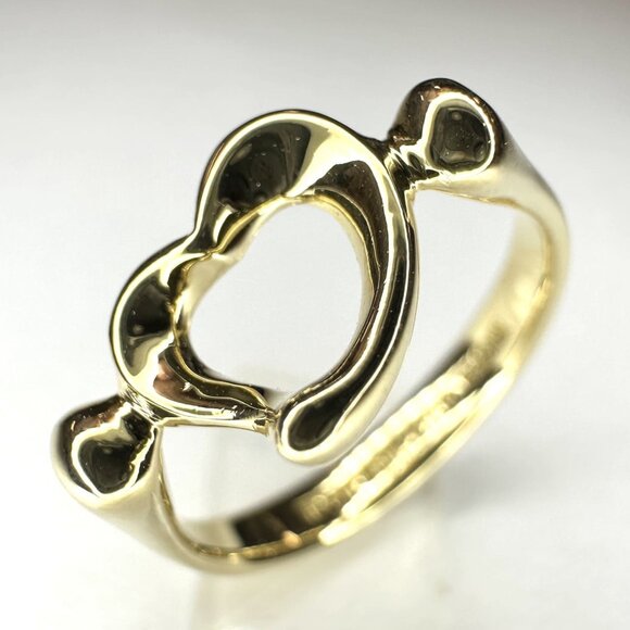 TIFFANY Authentic 18k Gold Heart Ring